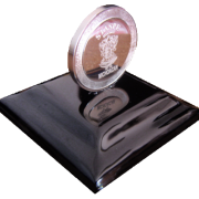 Moneda base de madera